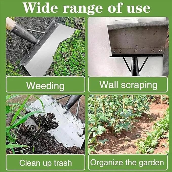 Multifunctional cleaning flat shovel