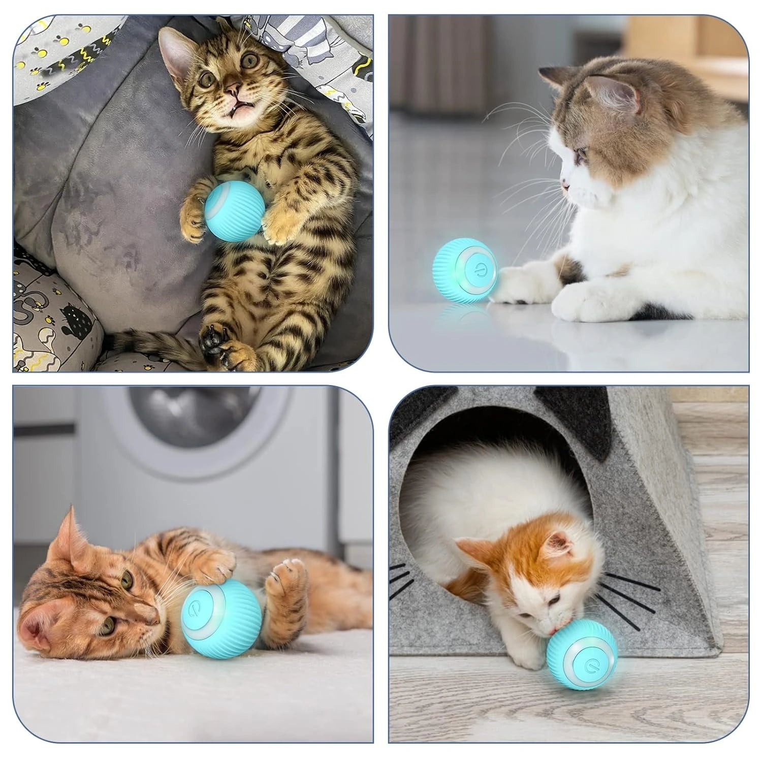 Smart self-roller ball toy for pets