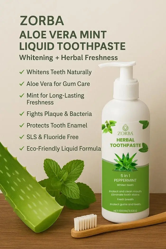 Zorba herbal toothpaste 5 in 1 (100gm) (pack of 2)