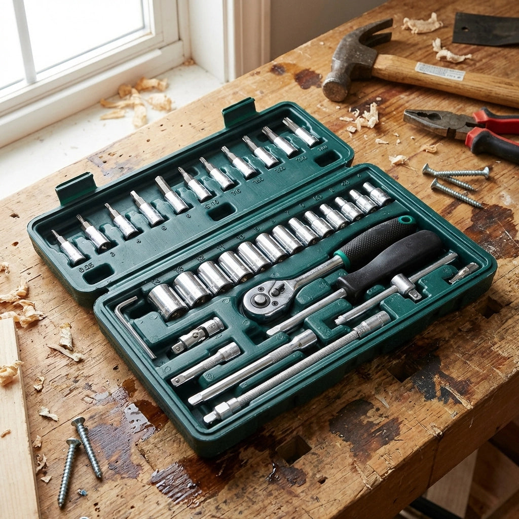 46-Piece 1/4" Socket Set