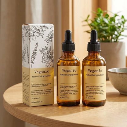 Vegan Natural Hair Growth Oil (Pack of 2)