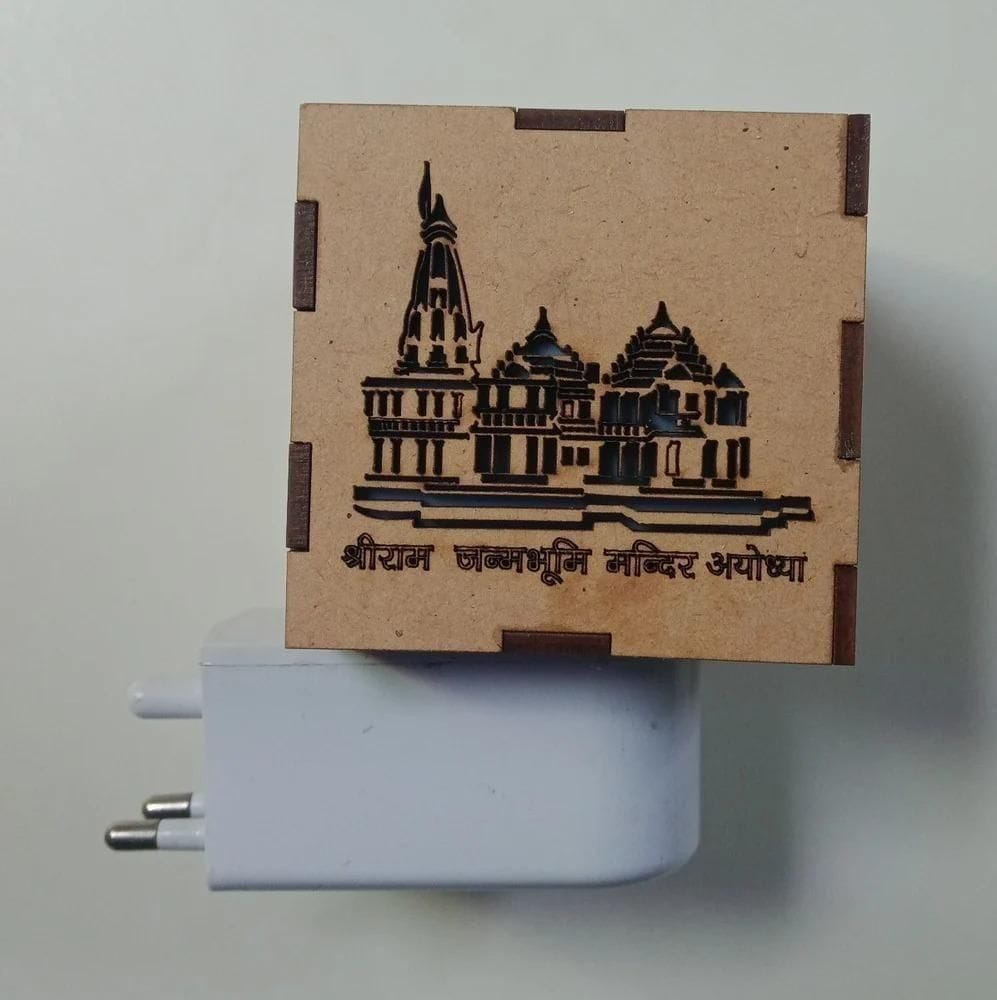 Bd 3-in-1 ayodhya ram mandir aroma burner & night lamp