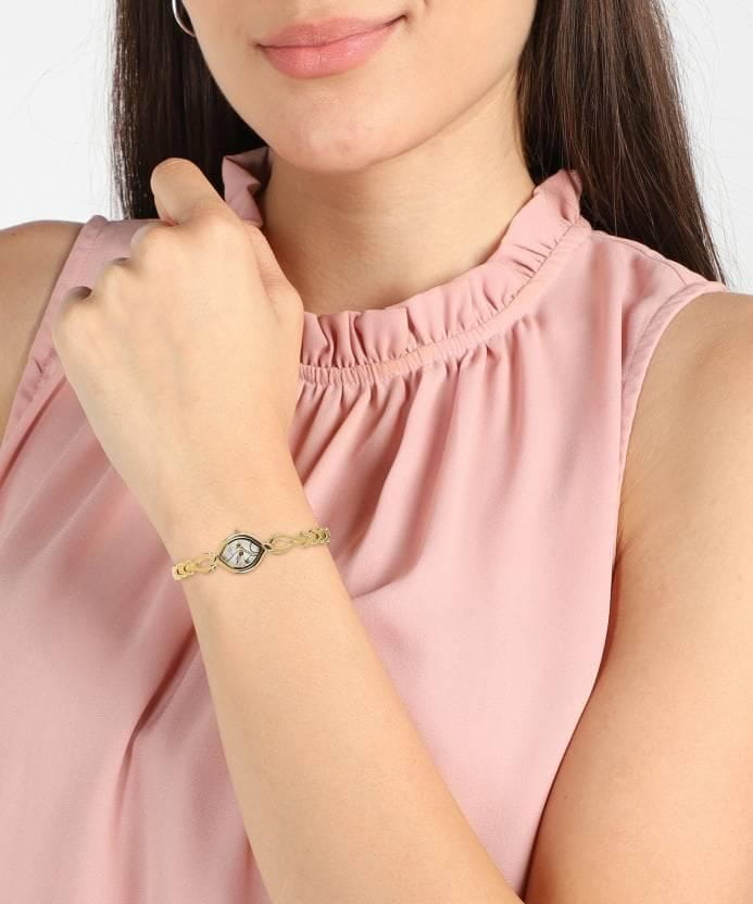 Titan analog silver dial women’s watch