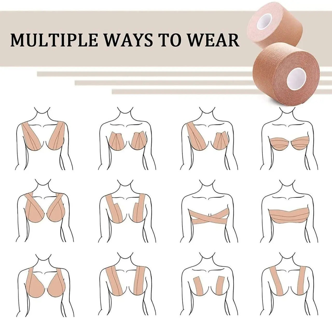 Women & girl boob tape – pack of 1