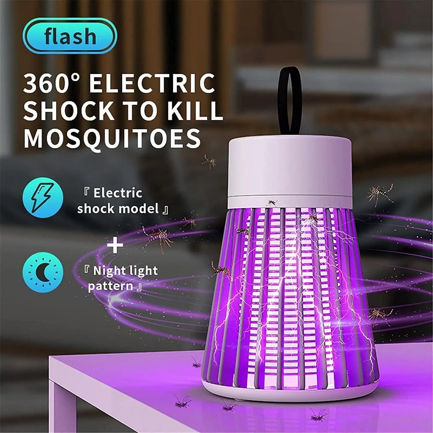 Electric shock mosquito killer racket