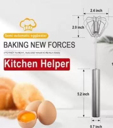 Manual kitchen hand whisk mixer