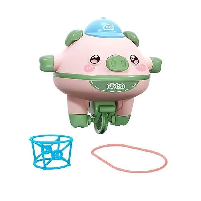 Balancing pig tightrope toy