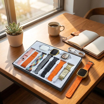 Ultimate Smartwatch Combo with Bluetooth Calling &amp; Earphones