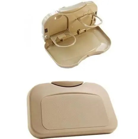 Foldable car food tray