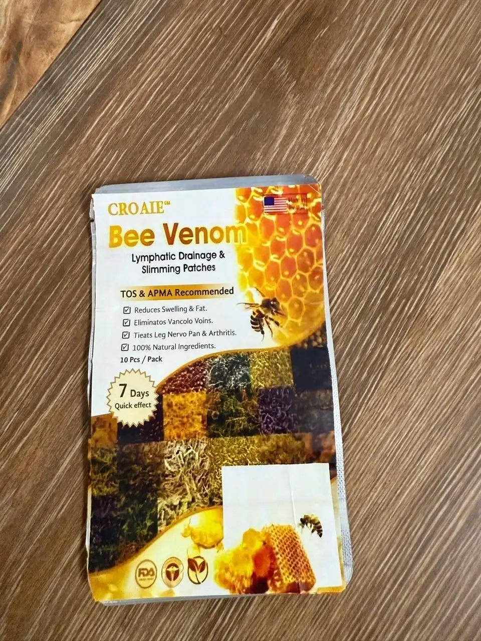 Bee venom lymphatic daiamage & sliming patches (10 patches)