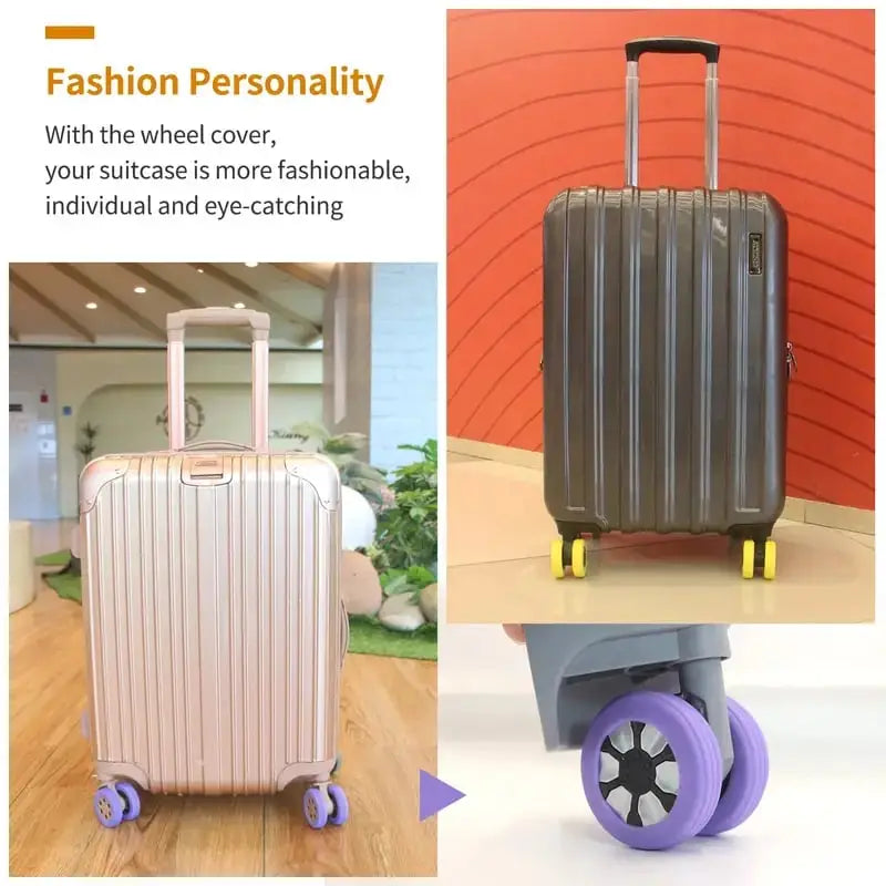 Luggage wheel protection cover (pack of 4)