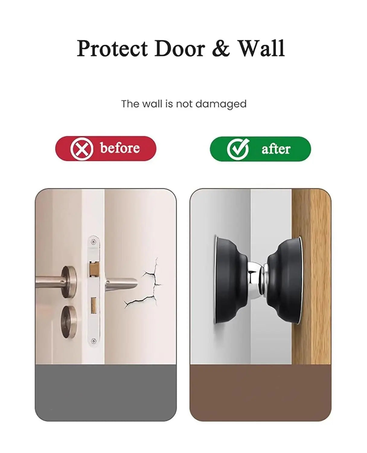 Magnetic Door Stopper – Black