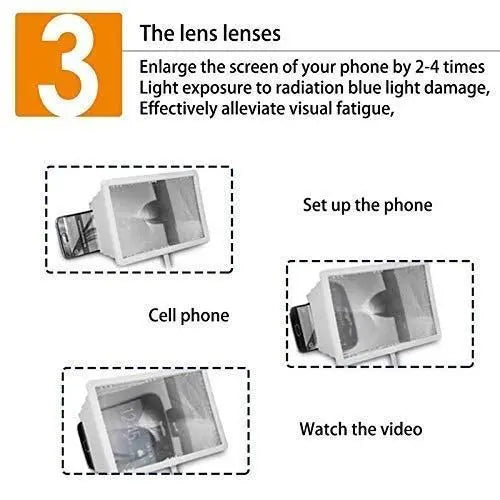Mobile phone hd screen magnifier