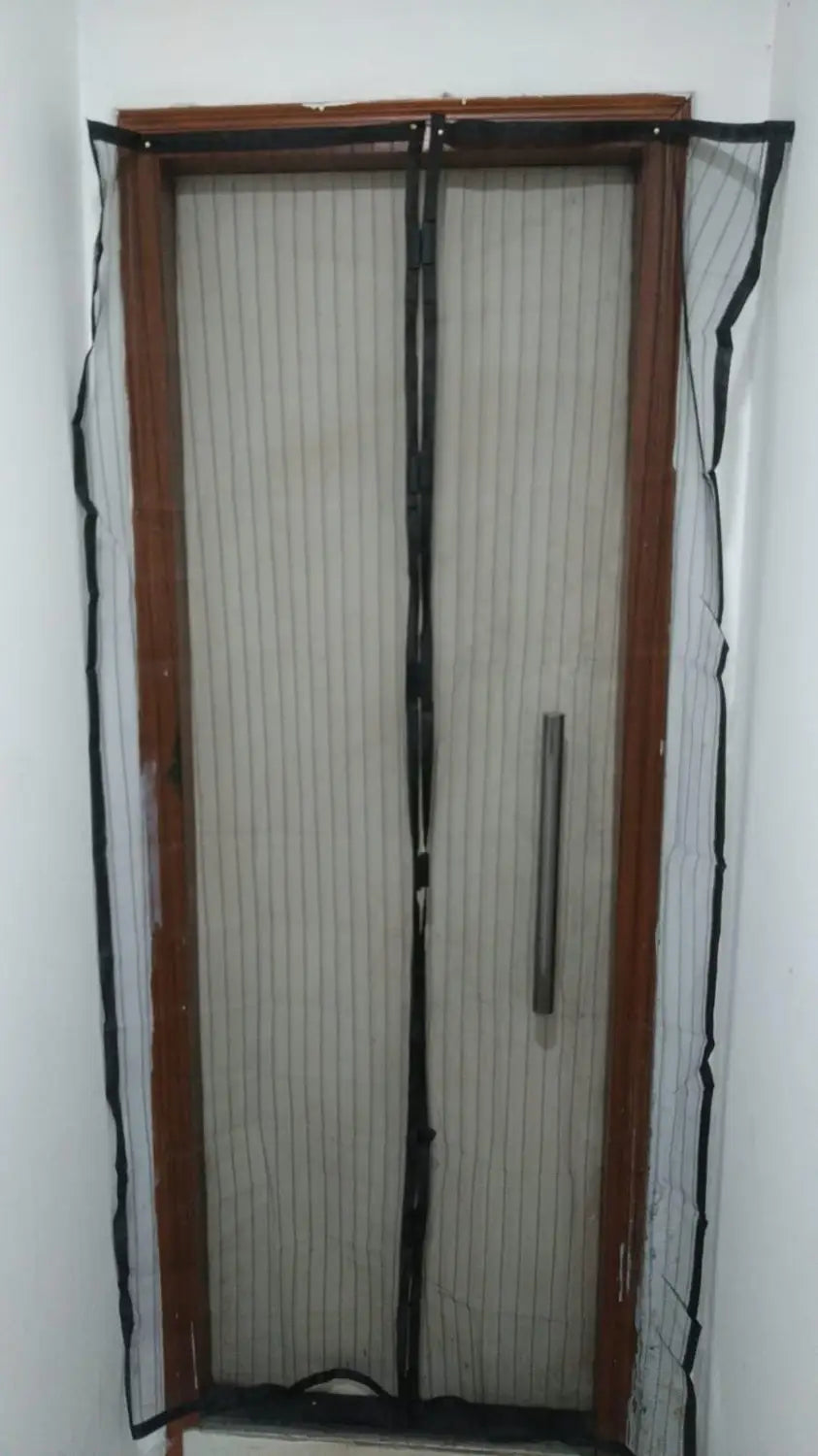 Mesh screen net home magnetic foldable anti mosquito door curtains