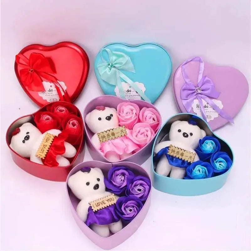 Bear rose gift box