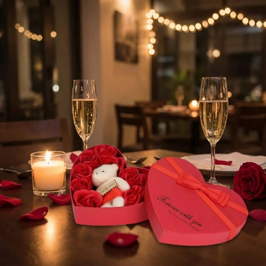 Romantic Soap Flower Gift Box