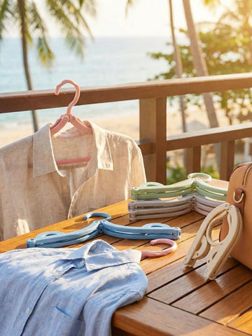Foldable Travel Hangers with Clips