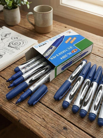 10-Pack Blue Whiteboard Markers