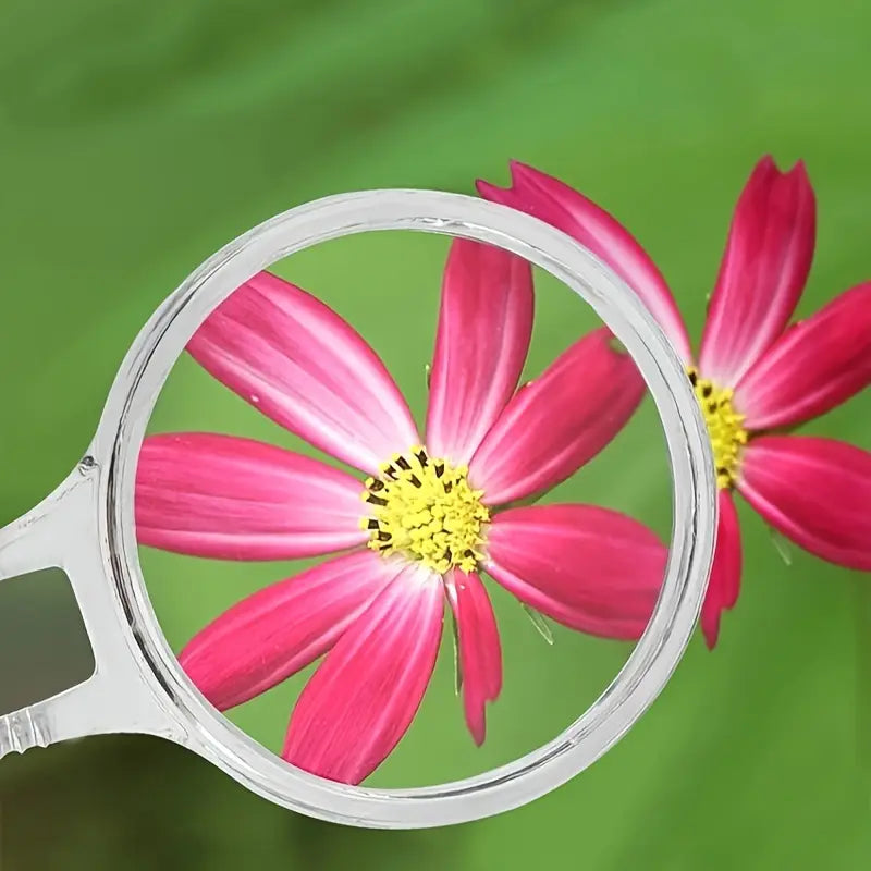 Portable acrylic magnifying glass