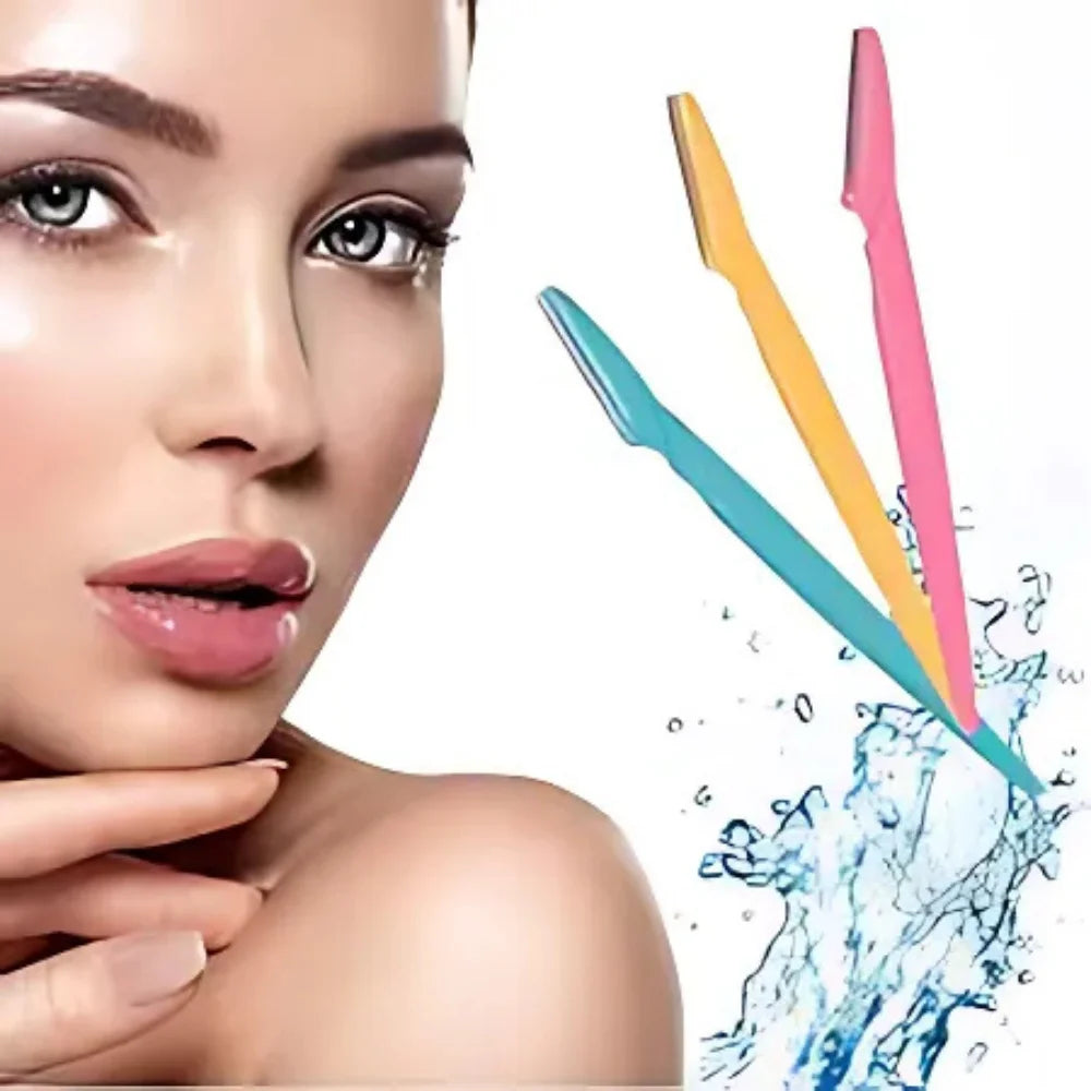 Painless facial hair remover razor