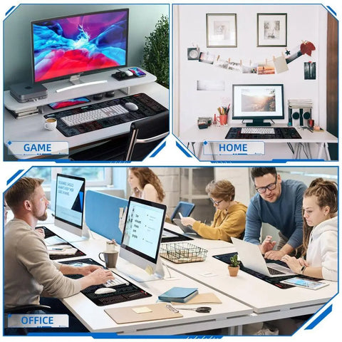 Extended gaming laptop mouse pad
