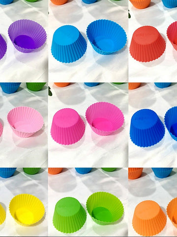 0700 Silicone Cupcake Shaped Baking Mold Fondant Cake Tool Chocolate Candy Cookies Pastry Soap Moulds