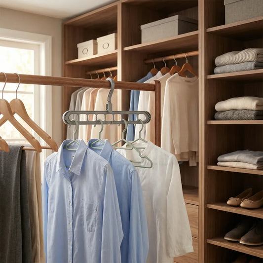 9-hole space-saving hanger hook - home & kitchen