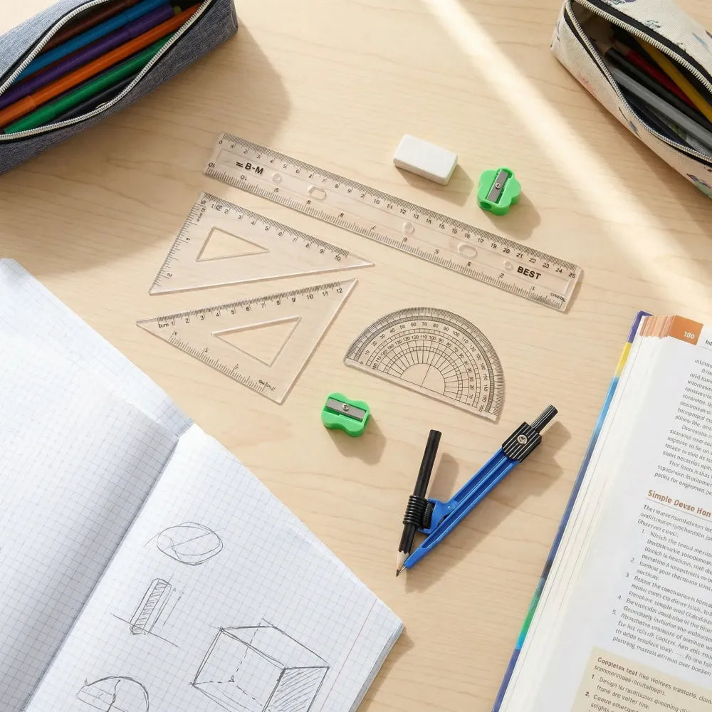 9-in-1 drafting ruler set - office