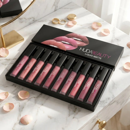 Huda Beauty Matte Lipstick – Pack of 12