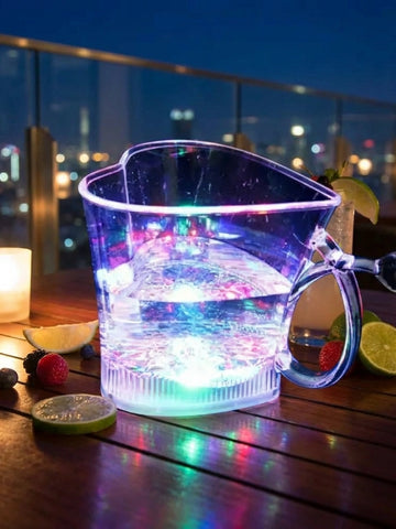 Heart-Shaped LED Glass Cup