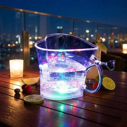 Heart-Shaped LED Glass Cup