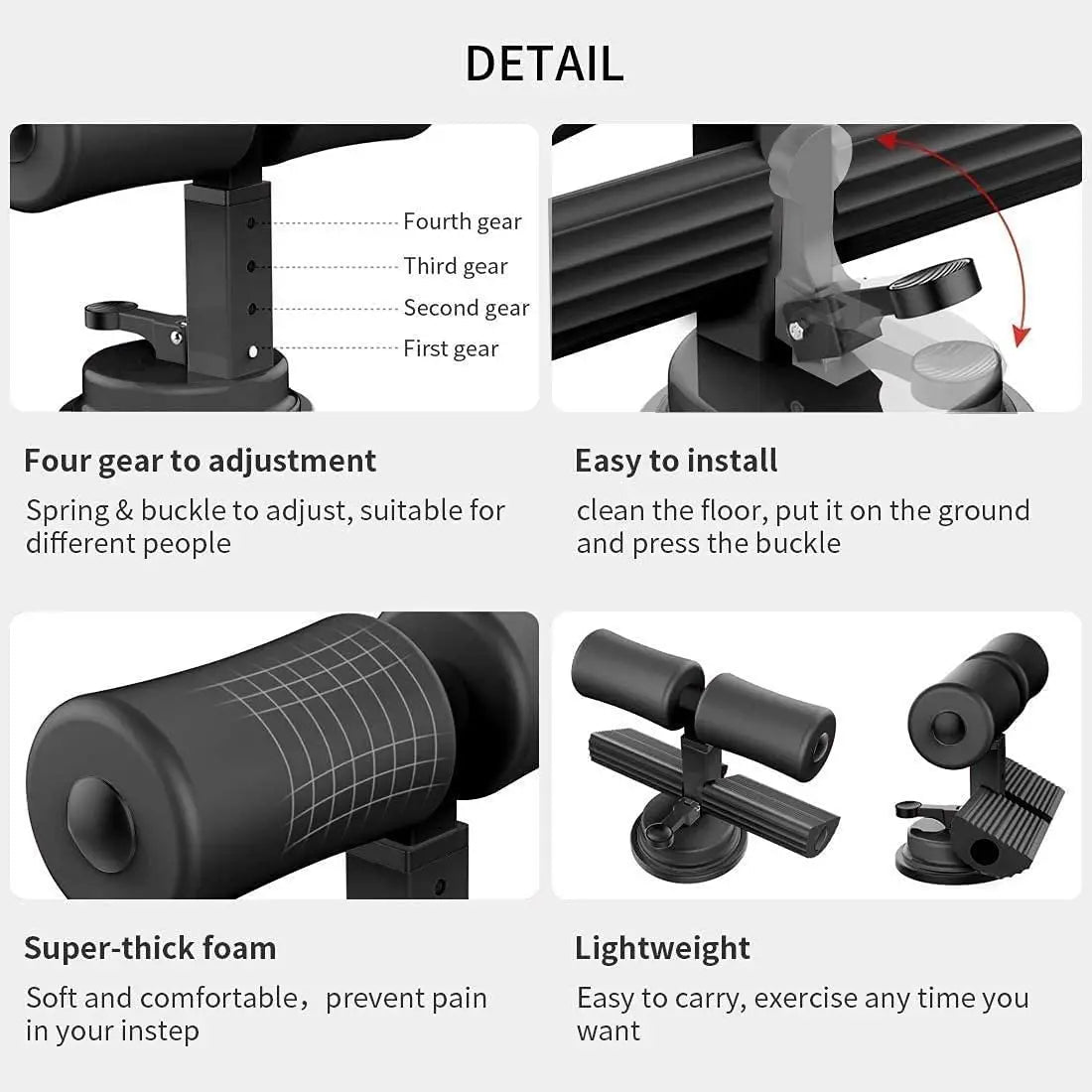 Sit-ups and push-ups assistant bar (multicolor)