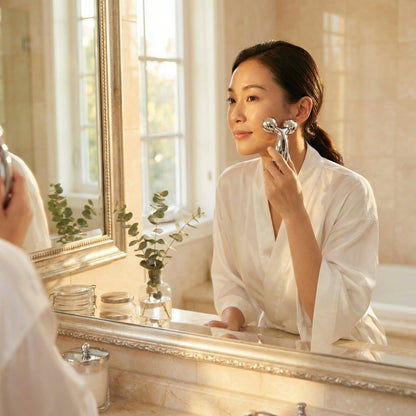 Solar-Powered Skin Tightening Massager