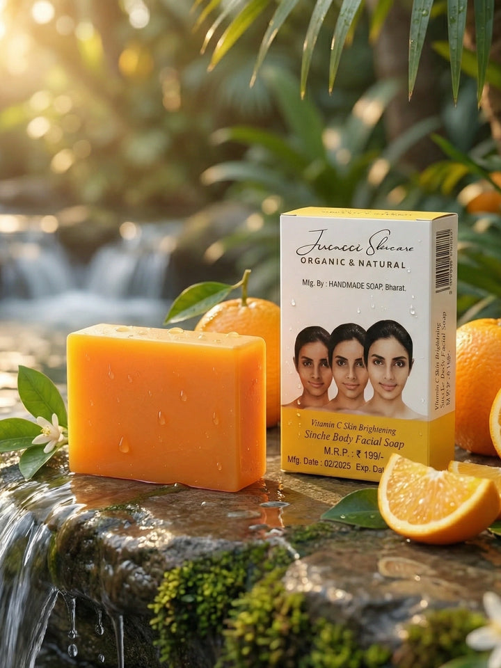 Lucacci Sinche Kojic Skin Whitening Facial Body Soap for Women & Men - 100 g