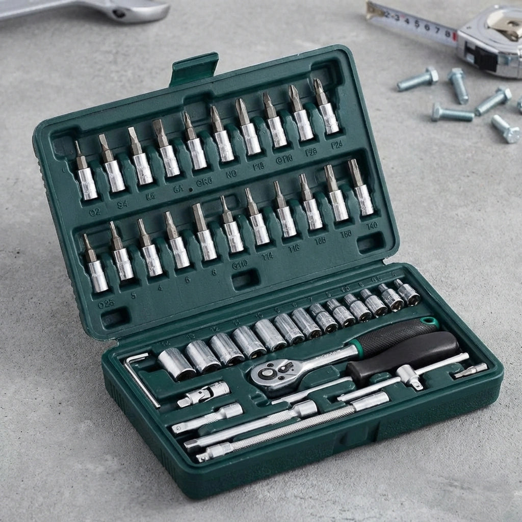 46-Piece 1/4" Socket Set