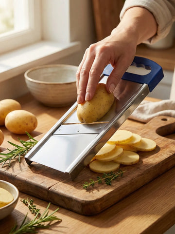 Plain Stainless Steel Potato Slicer