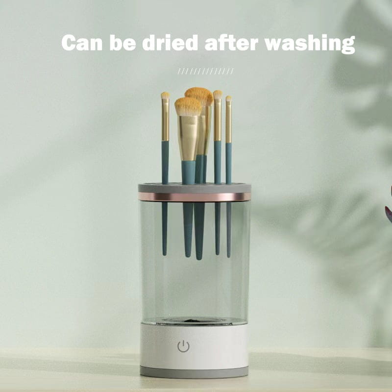 Electric make up brush cleaner