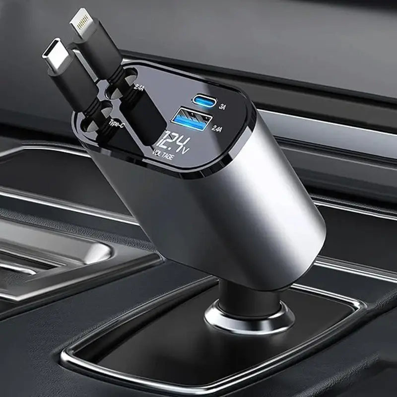 Retractable car charger