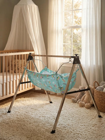 Folding Baby Cradle with Mosquito Net