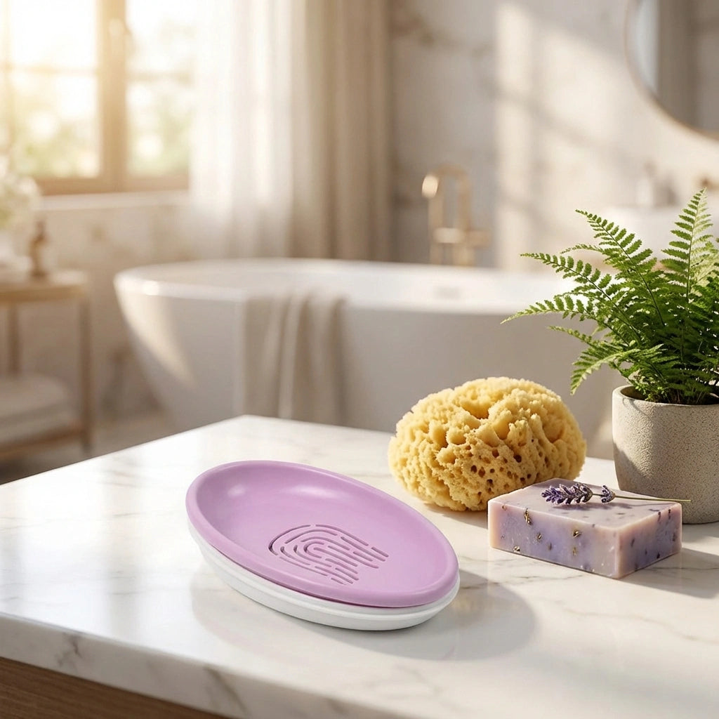 Self-Draining Soap Dish Pro