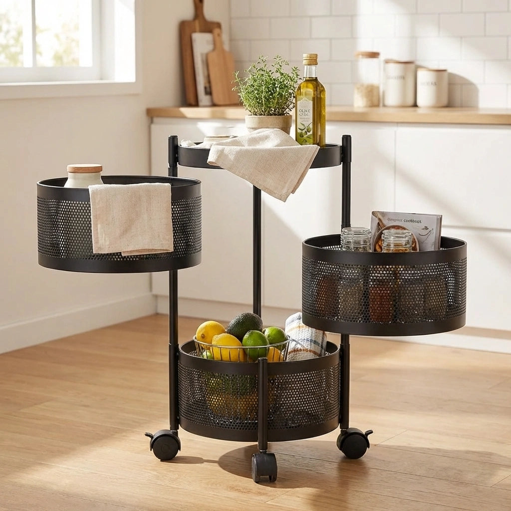 2-Tier Slim Kitchen Cart