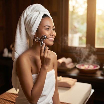 Solar-Powered Skin Tightening Massager