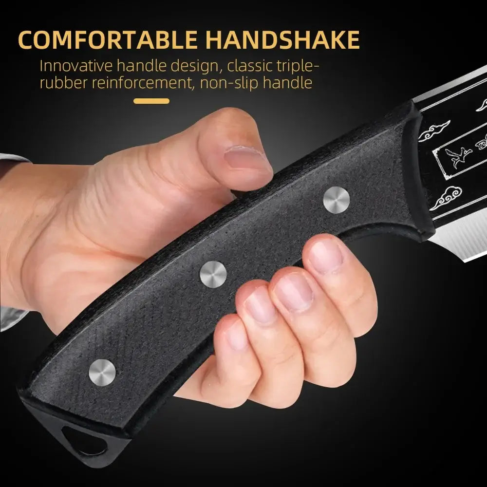 Dragon chopping knife stainless steel blade