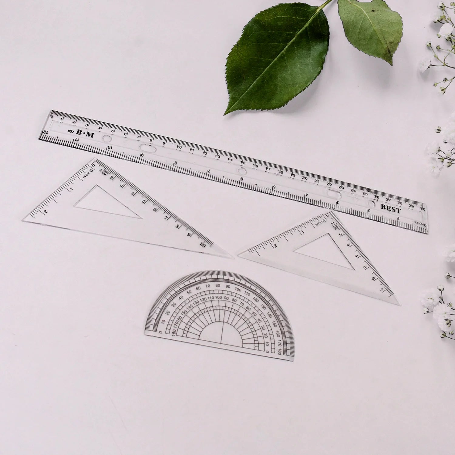 9-in-1 drafting ruler set