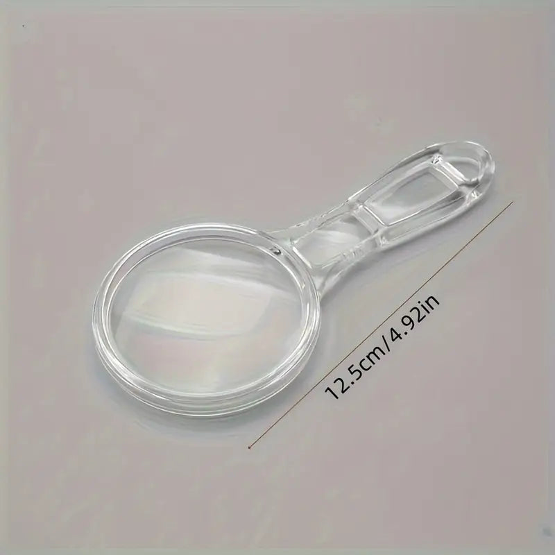 Portable acrylic magnifying glass