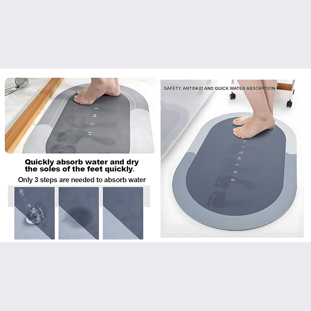 Non Slip Super Absorbent Mat (Pack Of 2)