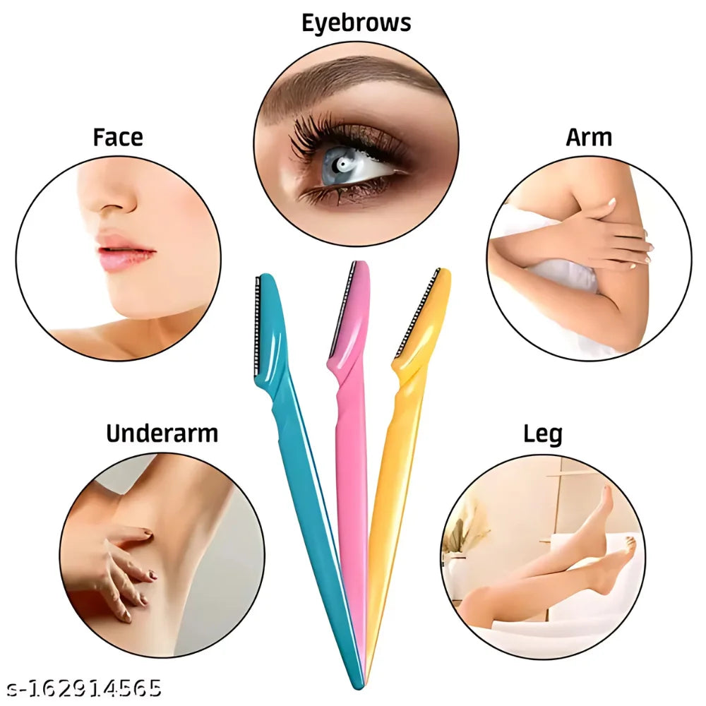 Painless facial hair remover razor