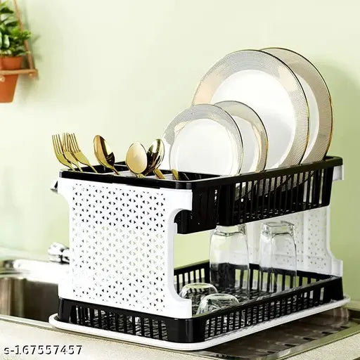 2221 kitchen organizer rack with water storing traydish