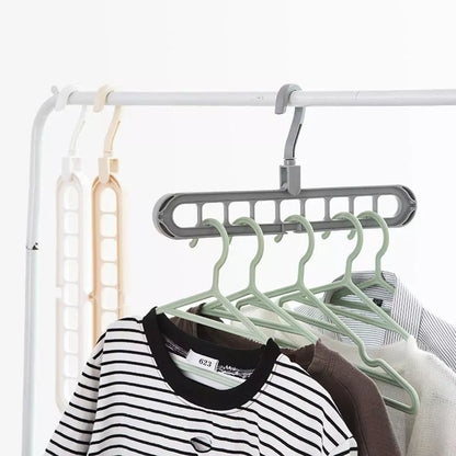 9-Hole Space-Saving Hanger Hook