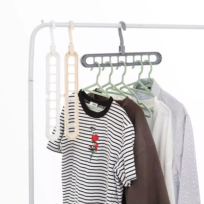 9-Hole Space-Saving Hanger Hook